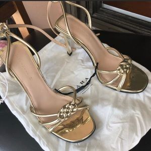‼️SOLD ‼️ Zara gorgeous gold heels
